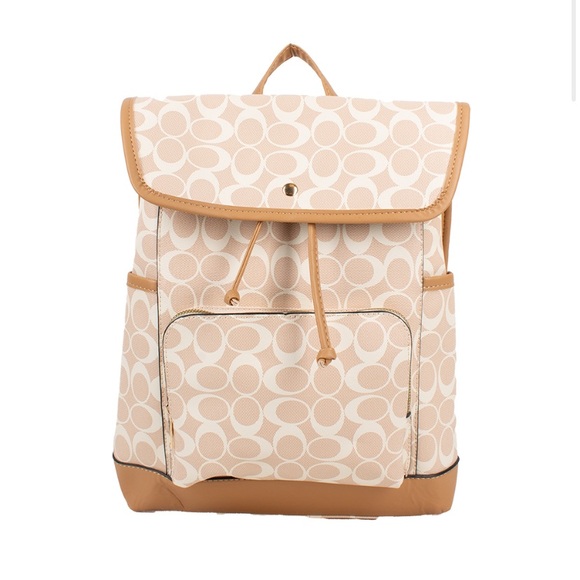 BEST SELLER Chic Khaki Brown Fashion Backpack - Picture 1 of 8